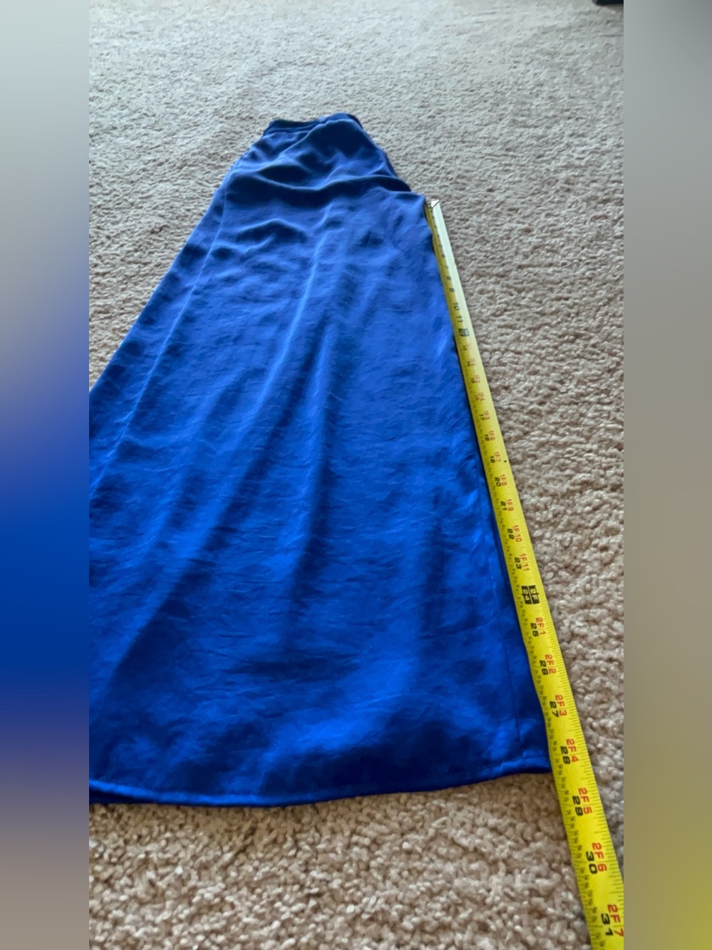 Anthropologie Leifsdottir High Waisted Cobalt Royal Blue wide leg pants Size 0 - Picture 12 of 12